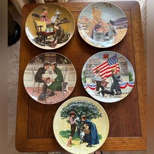 Knowles collector china American Holidays set of 5